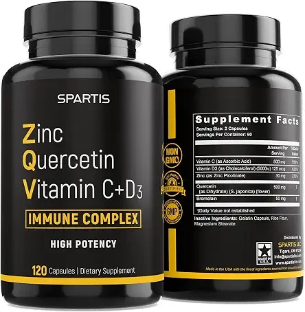 Spartis Immune Complex: Quercetin, Zinc & Vitamin Support