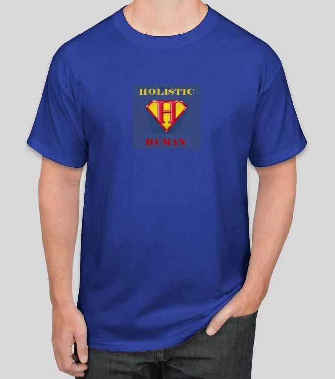 T-Shirt — blue crew w/ HH shield logo
